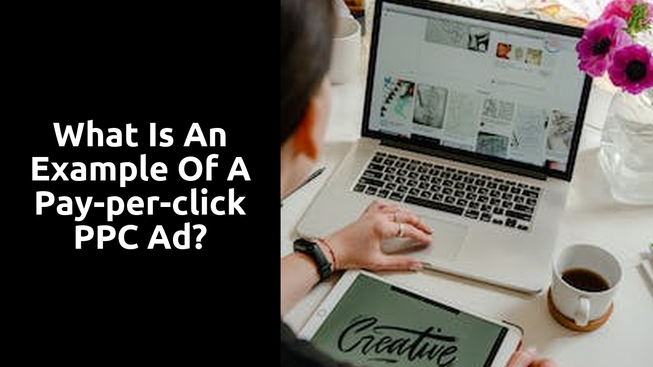 What is an example of a pay-per-click PPC ad?