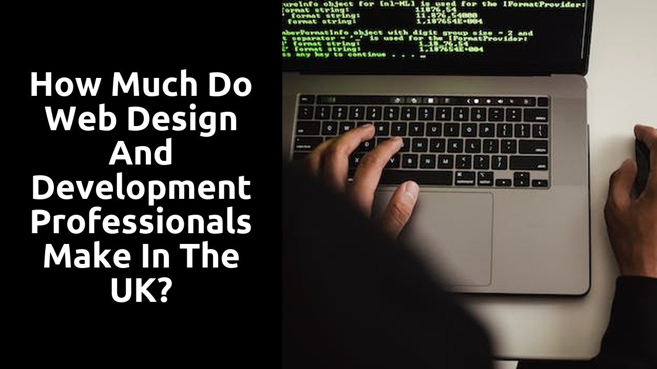 How much do web design and development professionals make in the UK?