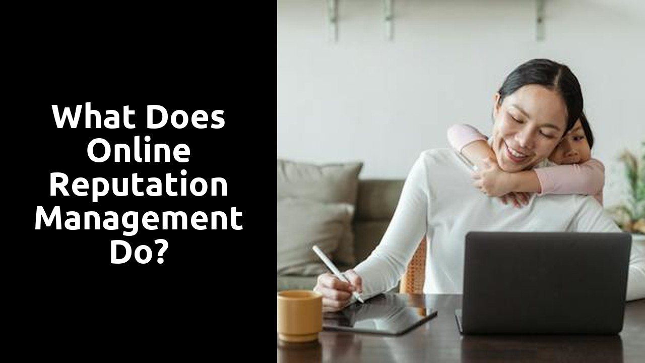 What does online reputation management do?